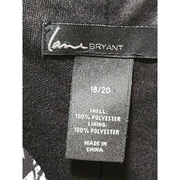 Lane Bryant Black Floral Maxi Dress Women's 18/20 Empire Waist Flutter Sleeve - Picture 5 of 9